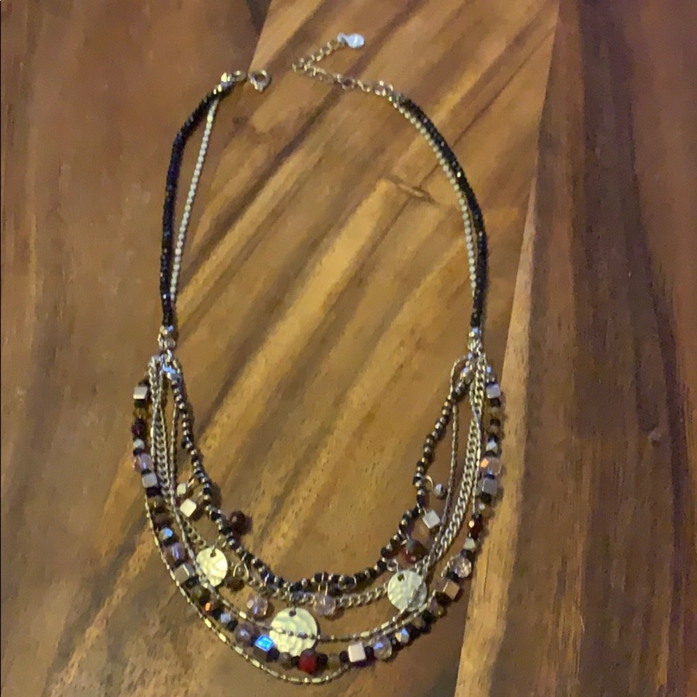 NWOT LOFT crystal & gold choker